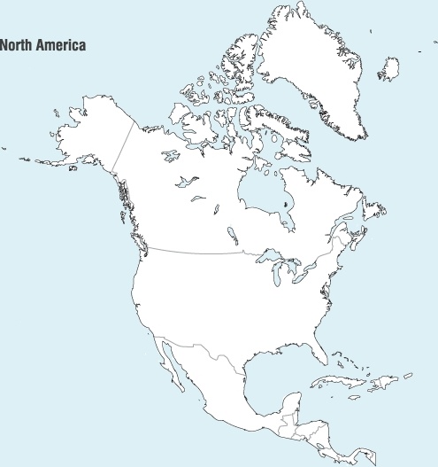 495x527 North America Map Vector Free Vector In Adobe Illustrator