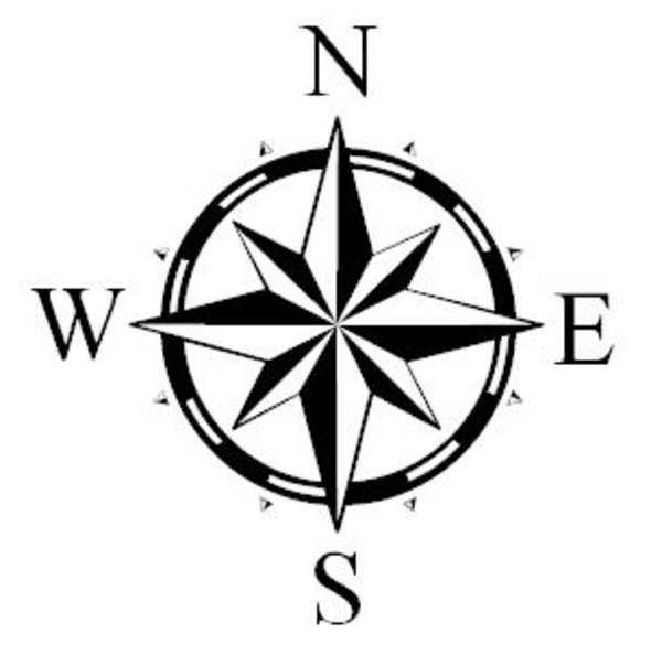 600x594 North Arrow Vector Images