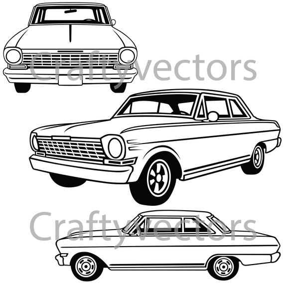 570x570 Chevrolet Nova Vector Etsy