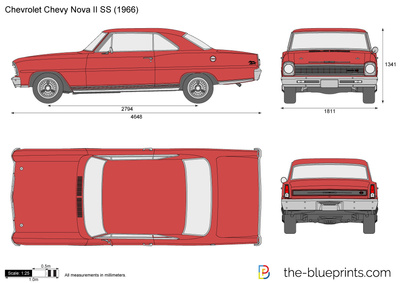 400x283 Chevrolet Chevy Nova Ii Ss Vector Drawing