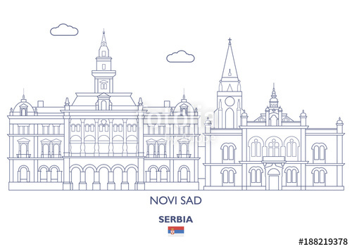 500x354 Novi Sad City Skyline, Serbia Stock Image And Royalty Free Vector
