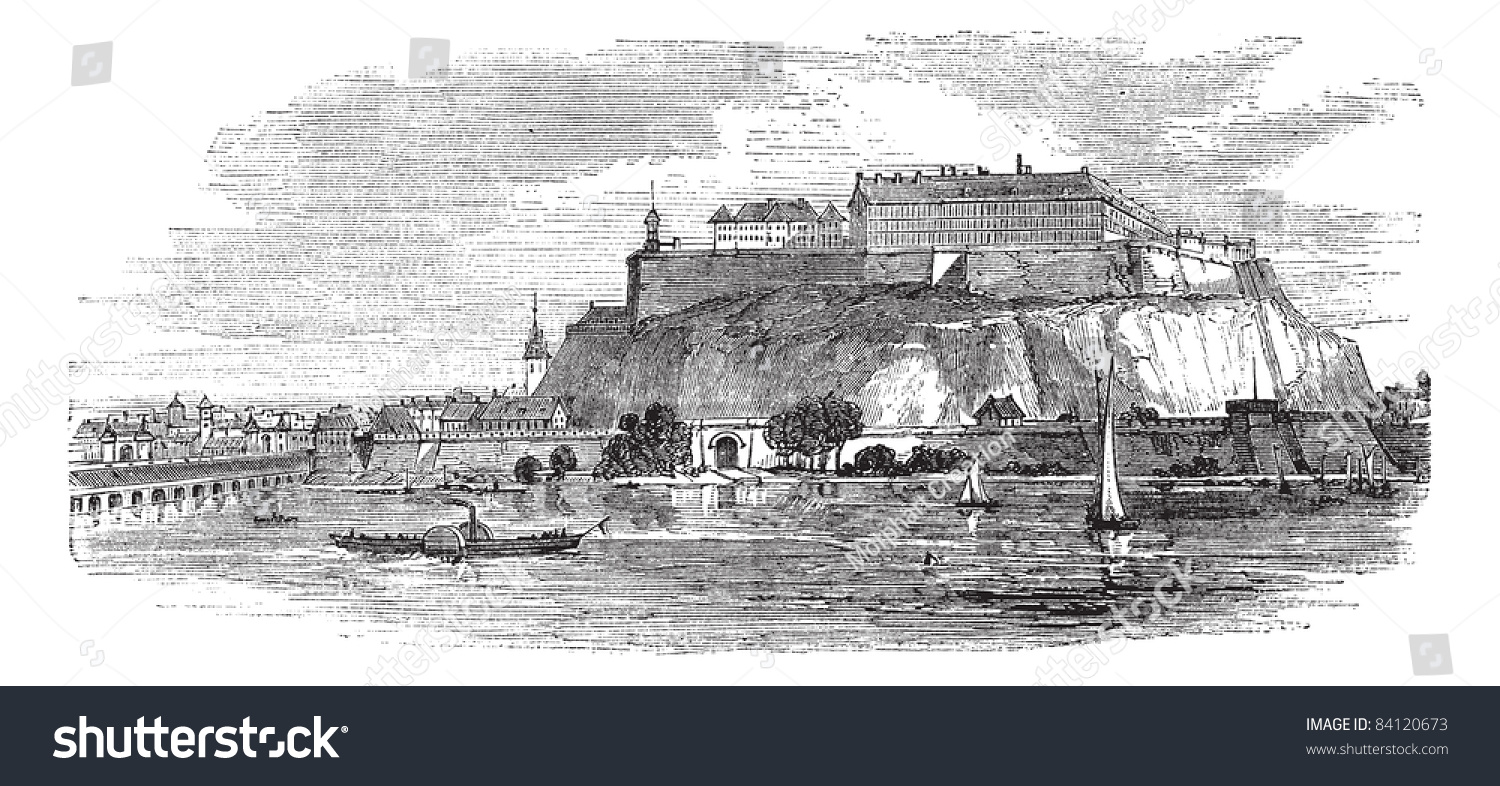 1500x786 Stock Vector Petrovaradin Fortress In Novi Sad Serbia During The S