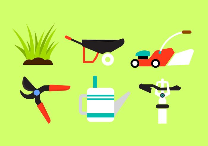 Vector Collection Of Gardening Objects 700x490 Vector Collection Of Gardening Objects