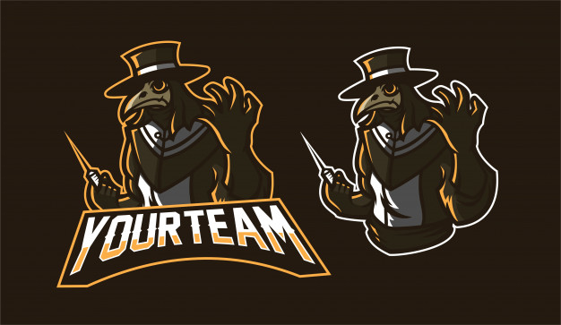 626x363 Medieval Plague Doctor Esport Gaming Mascot Logo Template Vector