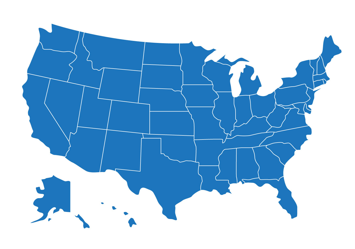 Us Map Free Vector Art 1400x980 Us Map Free Vector Art