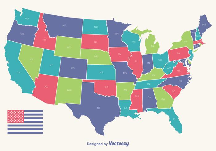 Vector Usa Outline Map 700x490 Vector Usa Outline Map
