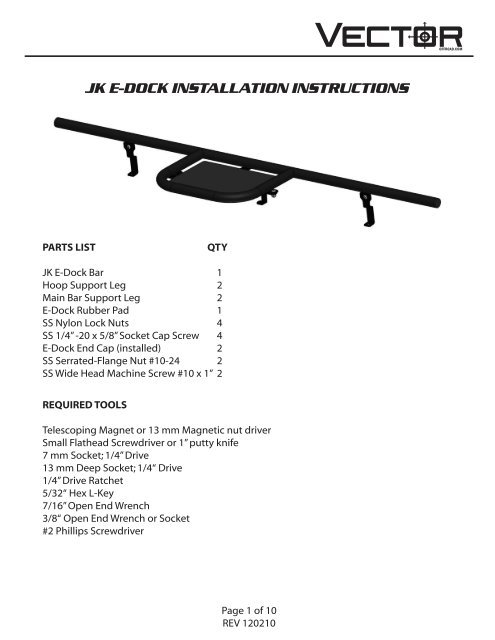 495x640 Jk E Dock Installation Instructions