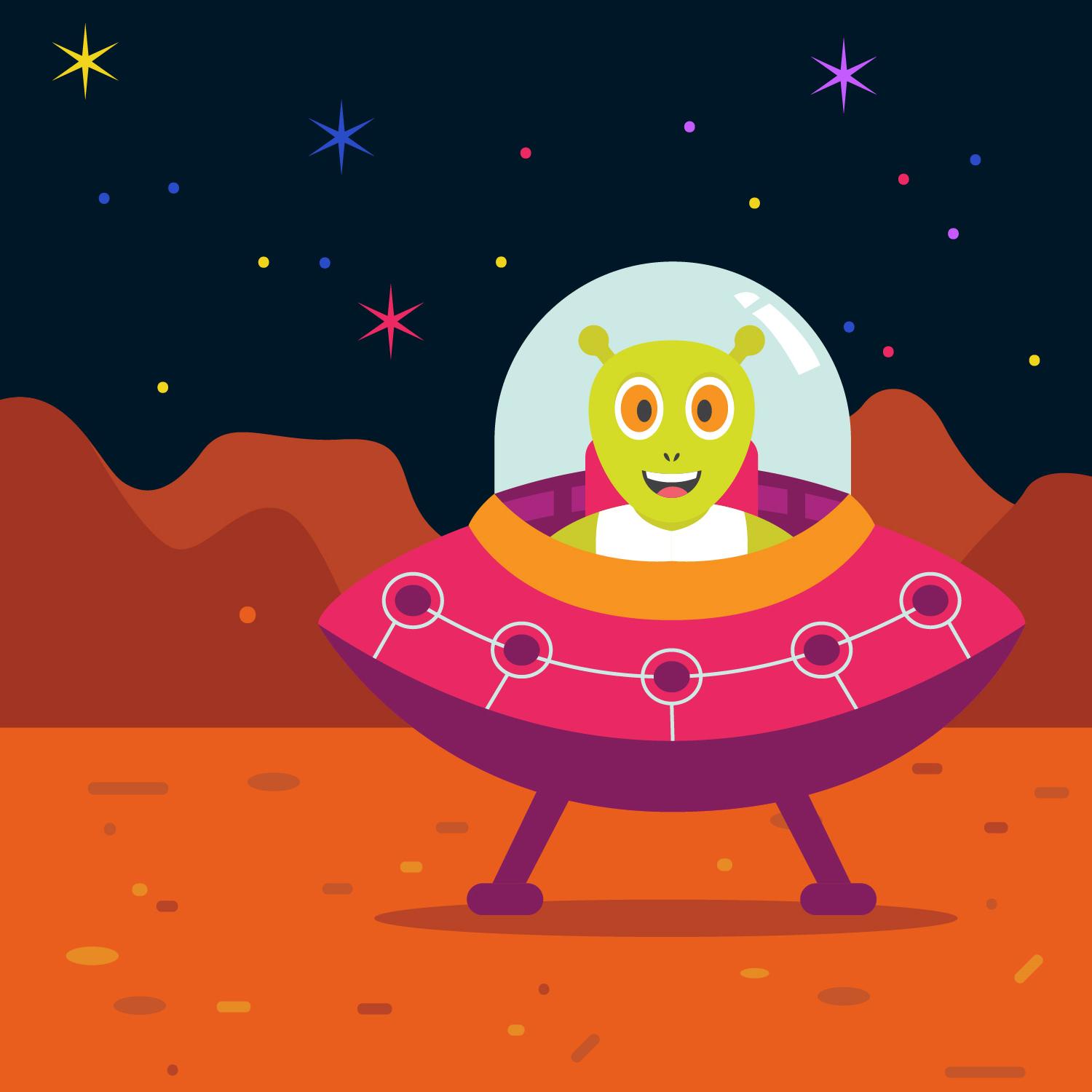 1500x1500 Best Ufo Vector Design Free Vector Art, Images, Graphics Clipart