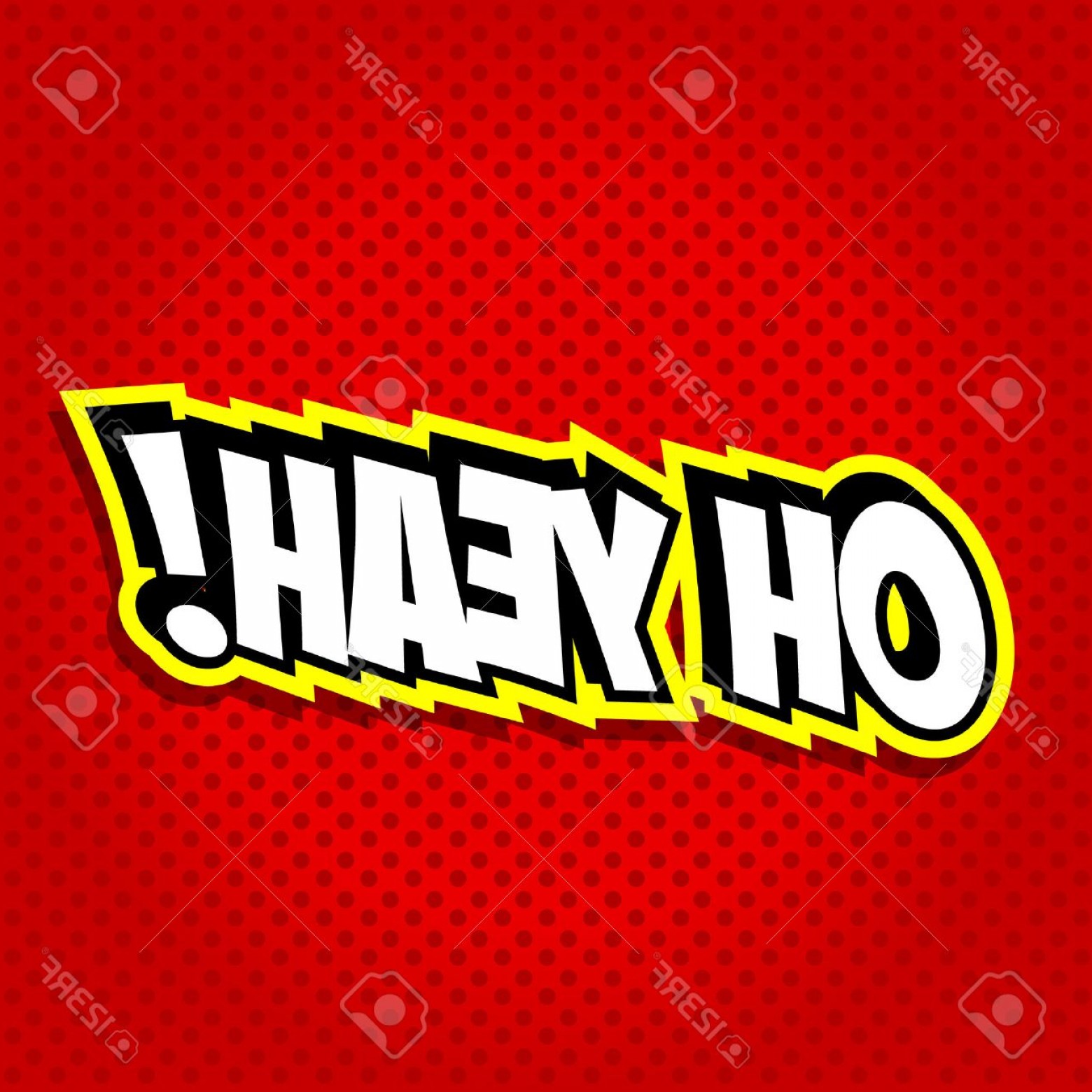 1560x1560 Photostock Vector Oh Yeah Comic Speech Bubble Cartoon Soidergi