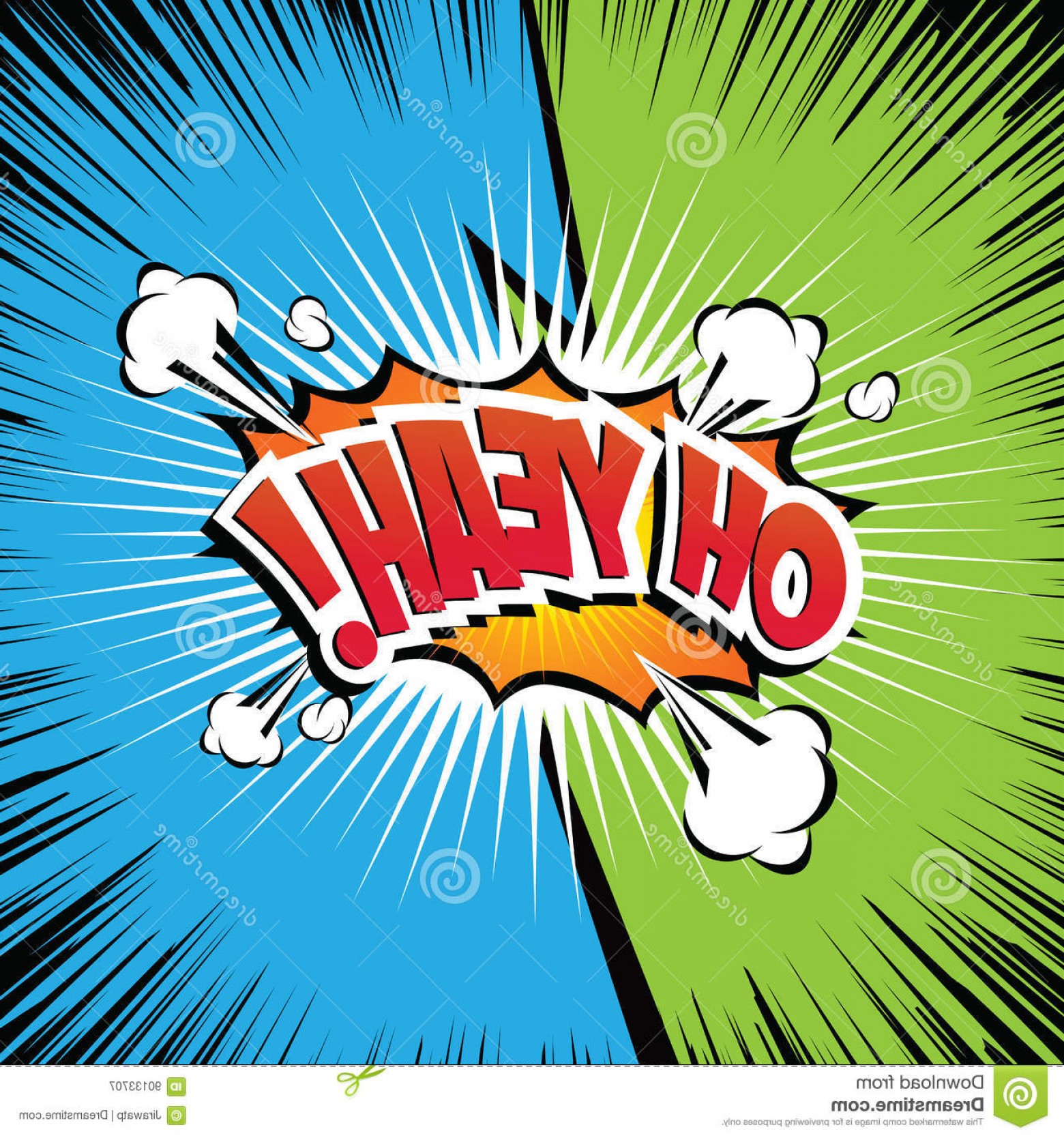 1560x1668 Stock Illustration Oh Yeah Comic Speech Bubble Cartoon Art