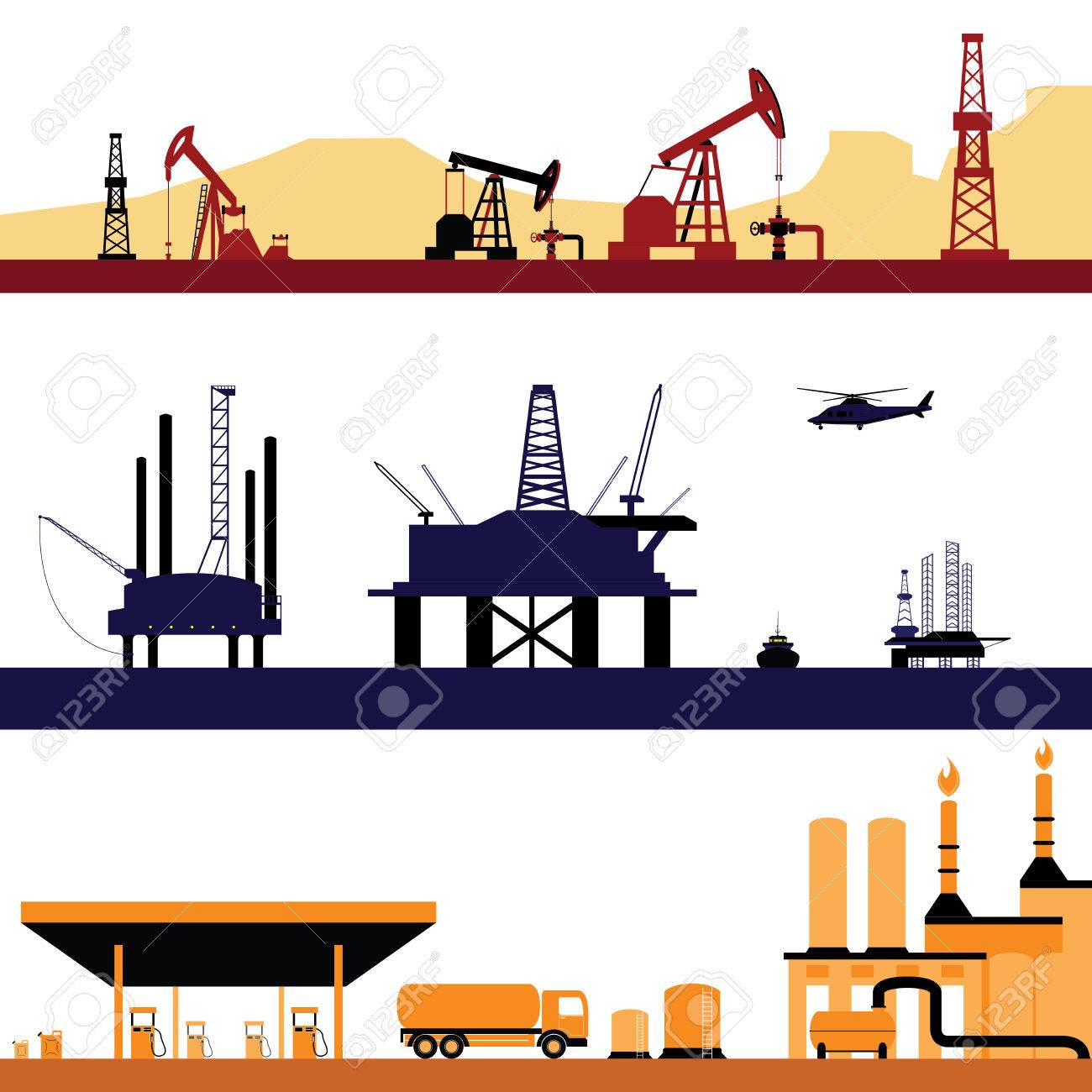 Нефтяная и газовая промышленность рисунок