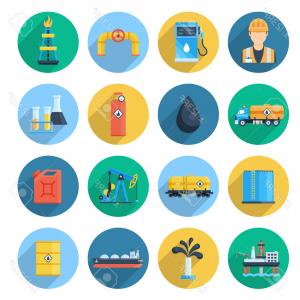 300x300 Photostock Vector Oil And Gas Industry Set Petroleum Industry
