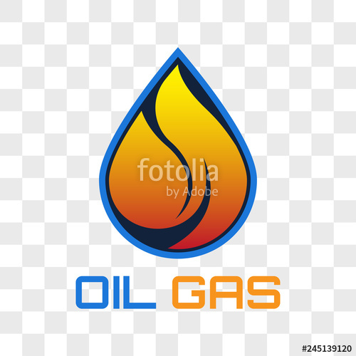 500x500 Oil And Gas Logo Isolated On Transparent Background Vector