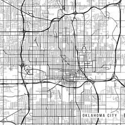 256x256 Oklahoma City Map, Usa Oklahoma