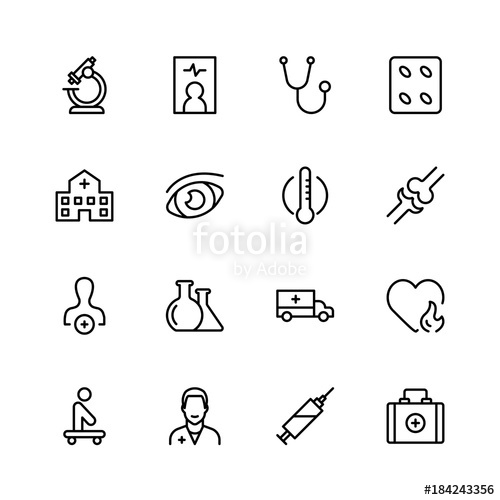 500x500 Oncology Icon Set Stock Image And Royalty Free Vector
