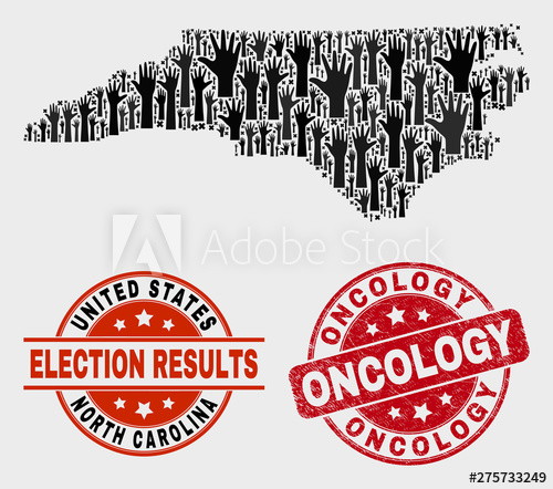 500x442 Poll North Carolina State Map And Seal Stamps Red Rounded