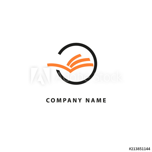 500x500 Vector Open Book Logo Education Concept For Design Template