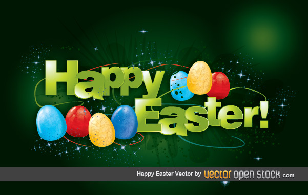 601x381 Free Vectors Happy Easter Vector Vector Open Stock