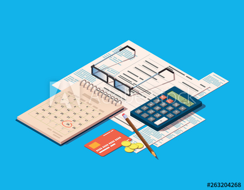 500x389 Financial Or Business Operations Icon Payment Time Concept