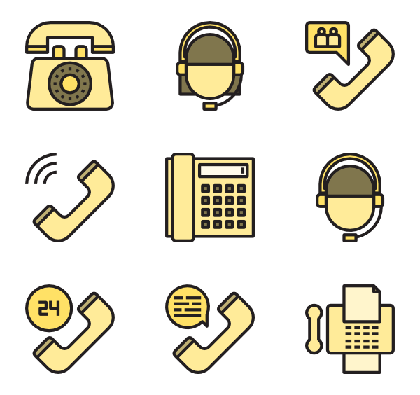 600x564 Telephone Operator Icons