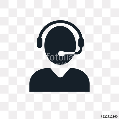 500x500 Operator Icon On Transparent Background Modern Icons Vector