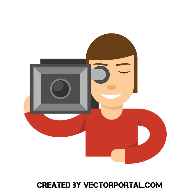660x660 Camera Operator Vector Image