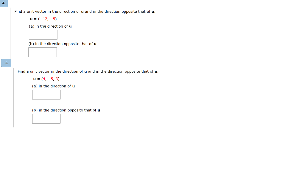 1024x576 Solved Find A Unit Vector In The Direction Of U And In Th