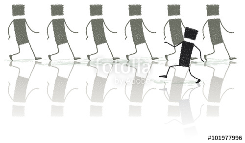 500x292 Walking In The Opposite Direction Several People Walking