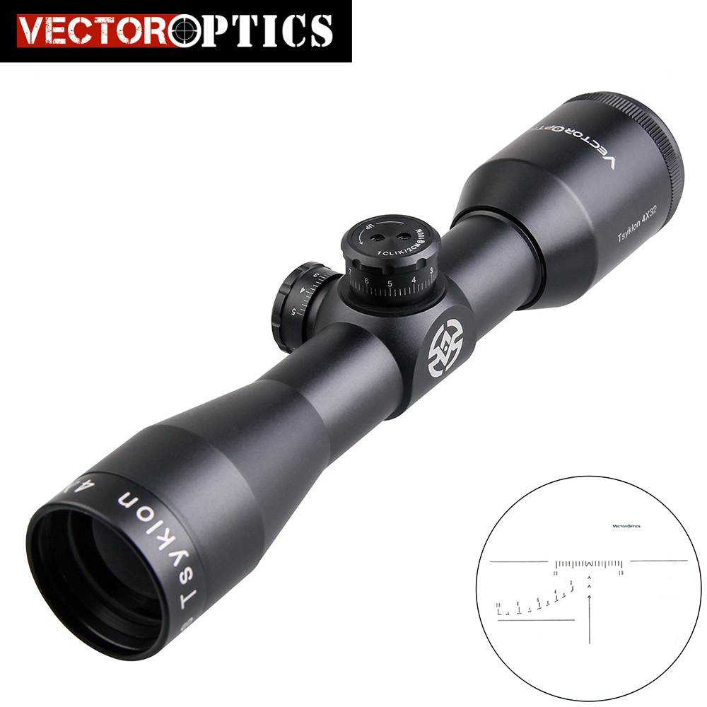 1000x1000 Vector Optics Tsyklon Compact Rifle Scope With Glass Etched