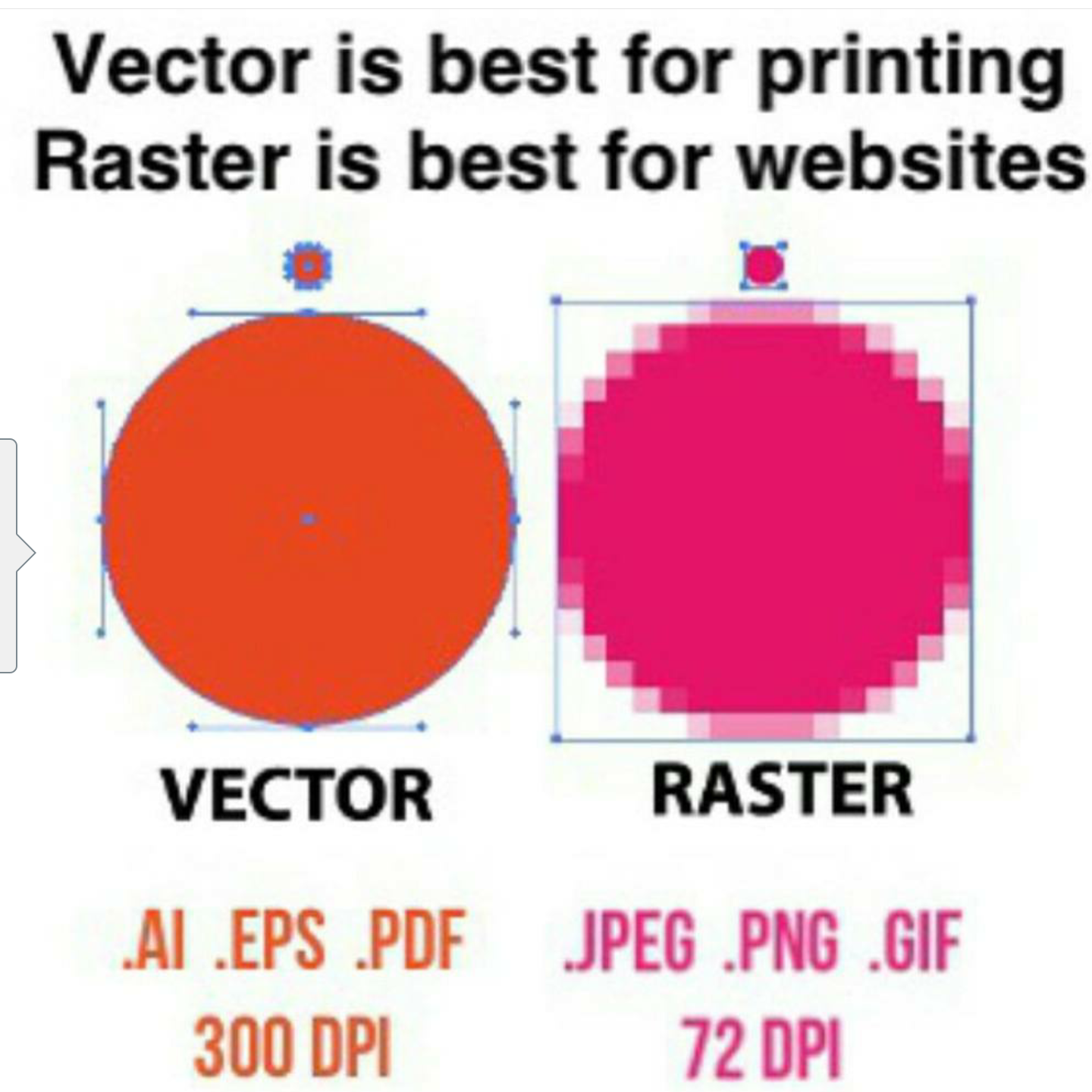 difference between vector and raster data source