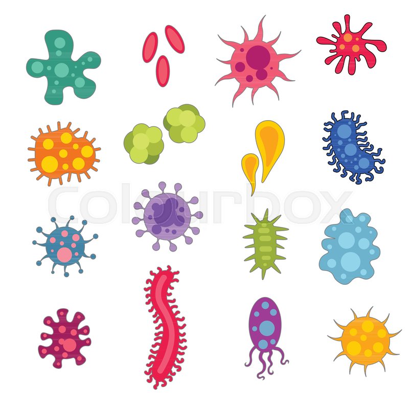 800x800 Infection Bacteria And Pandemic Virus Stock Vector Colourbox