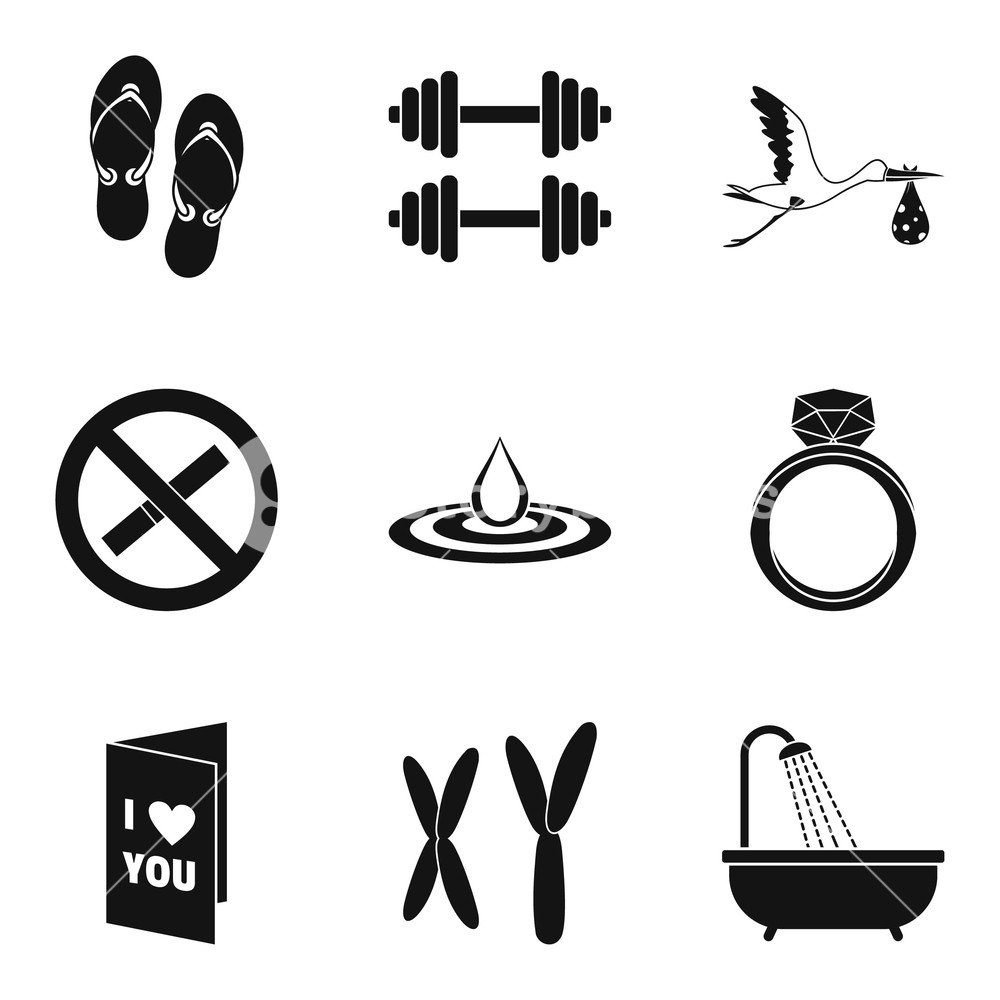 1000x1000 Female Origns Set Simple Set Of Female Origin Vector