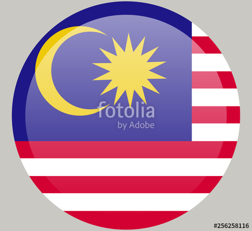 500x458 Original And Simple Malaysia Flag Isolated In Official Colors