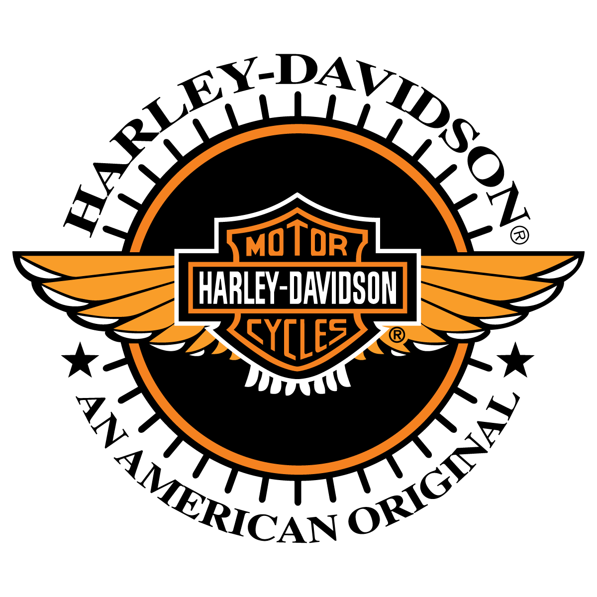 1200x1200 Harley Davidson Americas Original Logo Vector Free Vector