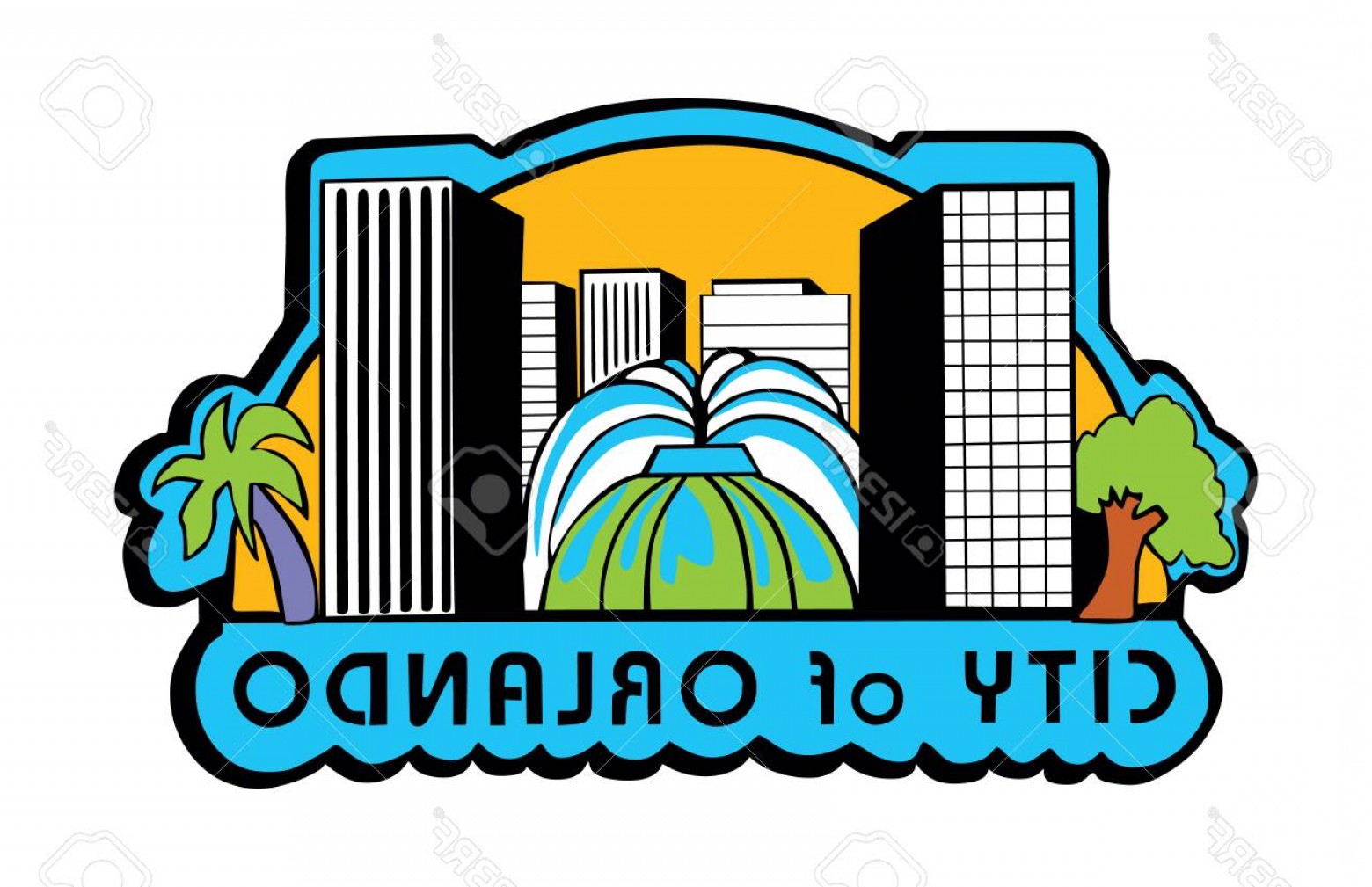 1560x1009 Photostock Vector Vector Flag Of Orlando City Florida Usa United