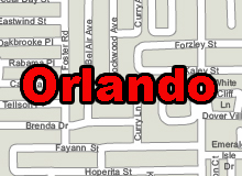 220x160 Editable Royalty Free Map Of Orlando Fl Zip In Vector Graphic