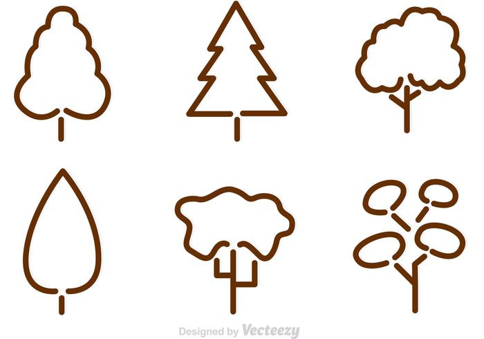 Tree Outline Vectors 700x490 Tree Outline Vectors