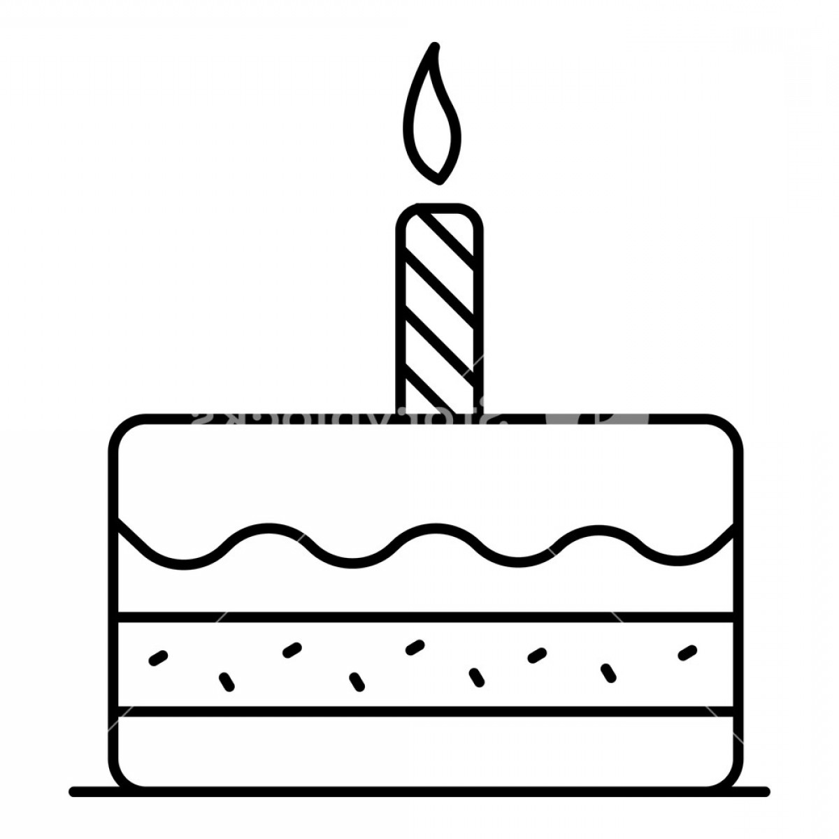 Birthday Cake Outline Vector Cqrecords 1200x1200 Birthday Cake Outline Vector Cqrecords