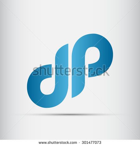 450x470 Elegant Minimal Letter Symbol Alphabet D And P Logo Design