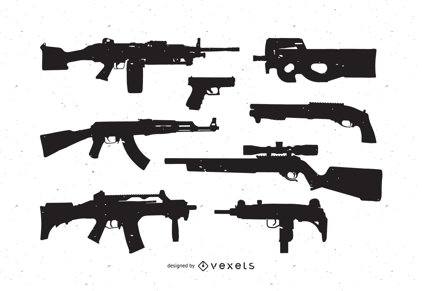 Guns Free Vector Pack 1701x1172 Guns Free Vector Pack