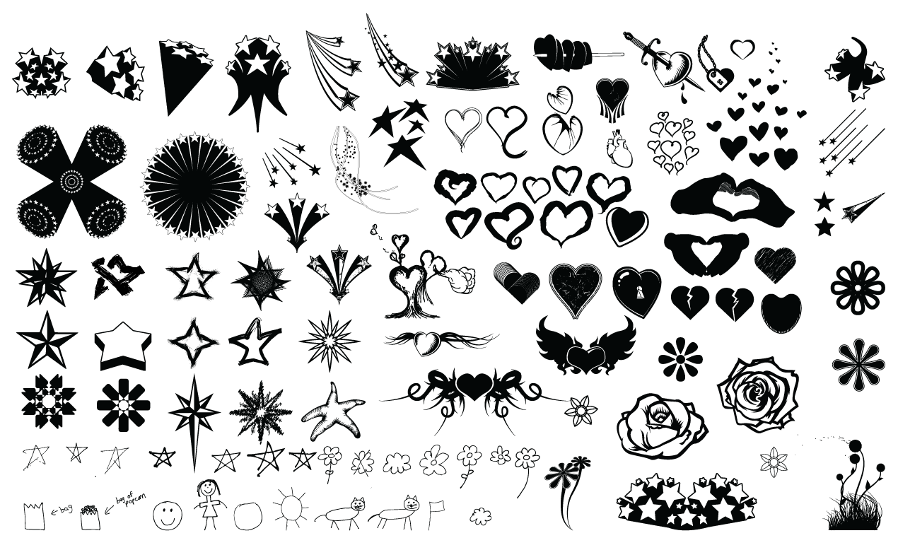 Stars And Hearts Vector Pack 1270x778 Stars And Hearts Vector Pack