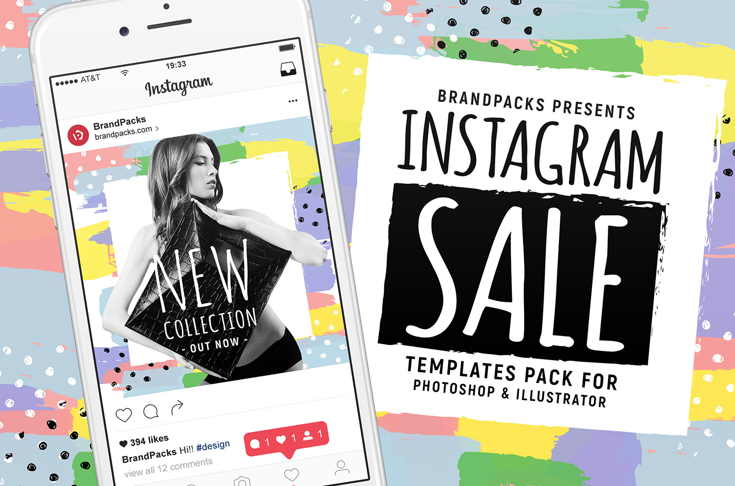 Instagram Sale Templates Vector 1440x953 Instagram Sale Templates Vector
