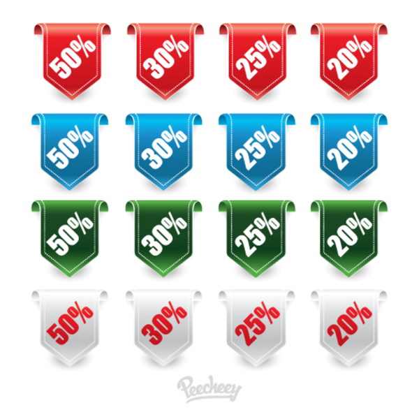 Sale Labels Collection Free Vector 600x600 Sale Labels Collection Free Vector