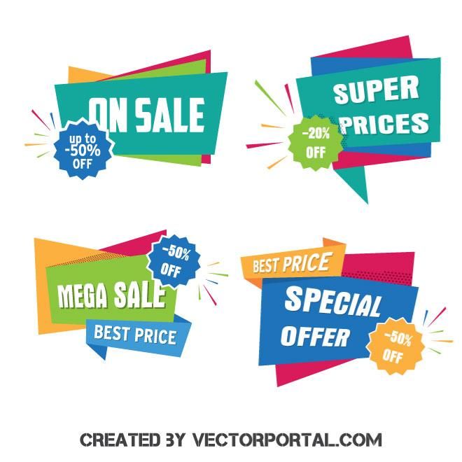 Sale Promotion Labels Vector Pack Shopping Vectors Sale 660x660 Sale Promotion Labels Vector Pack Shopping Vectors Sale