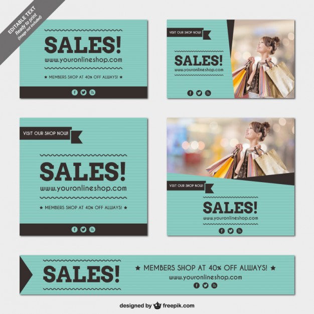 Sales Banners Templates Pack Free Vector 626x626 Sales Banners Templates Pack Free Vector