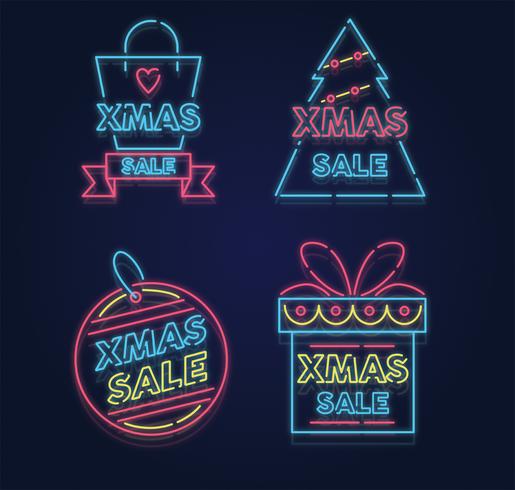 Xmas Neon Sale Vector Pack 515x490 Xmas Neon Sale Vector Pack