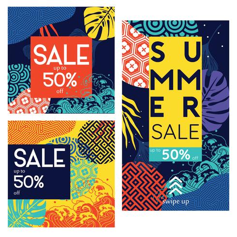 Instagram Sale Template Vector Pack 490x490 Instagram Sale Template Vector Pack