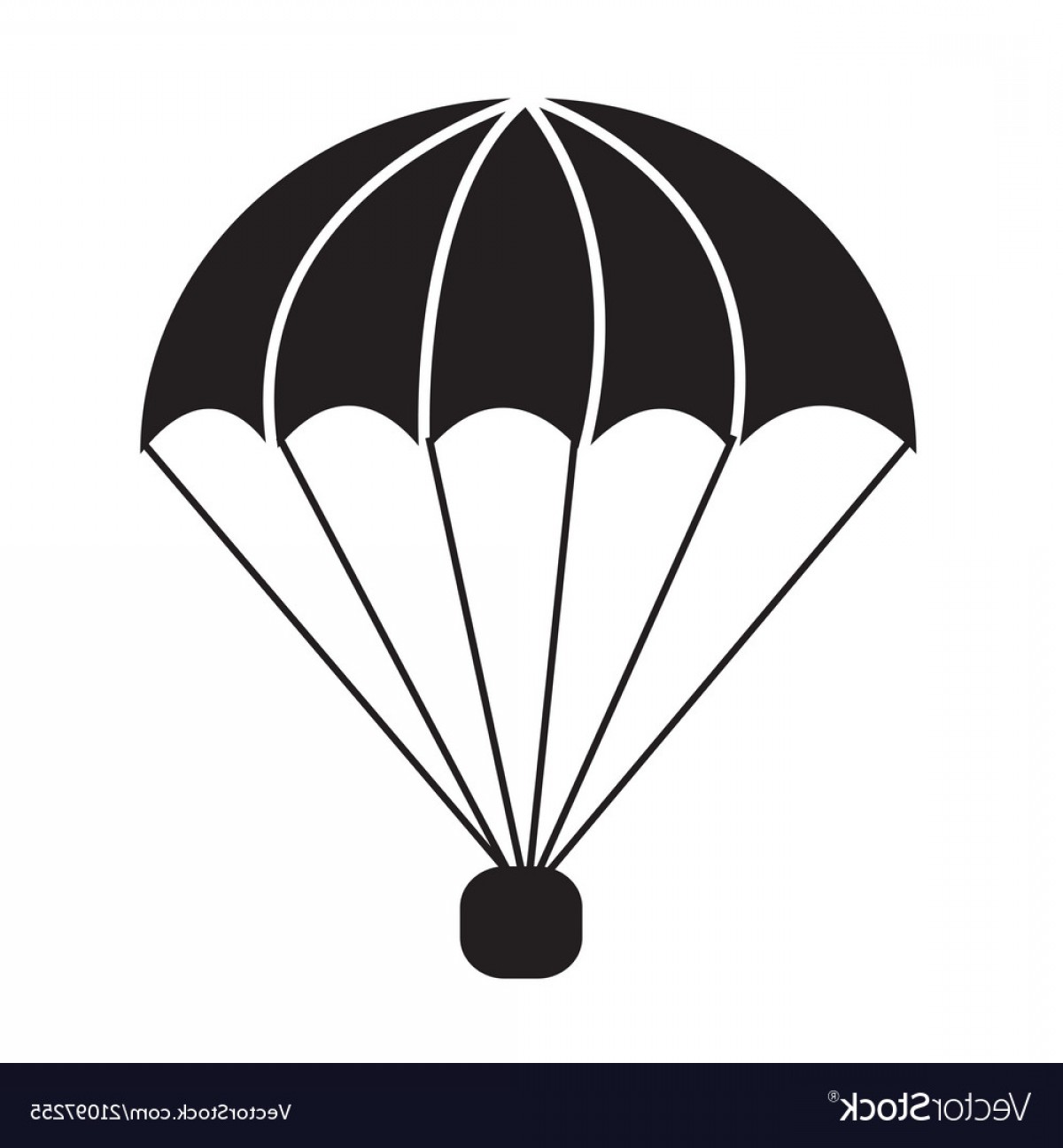 Купол парашюта векторный