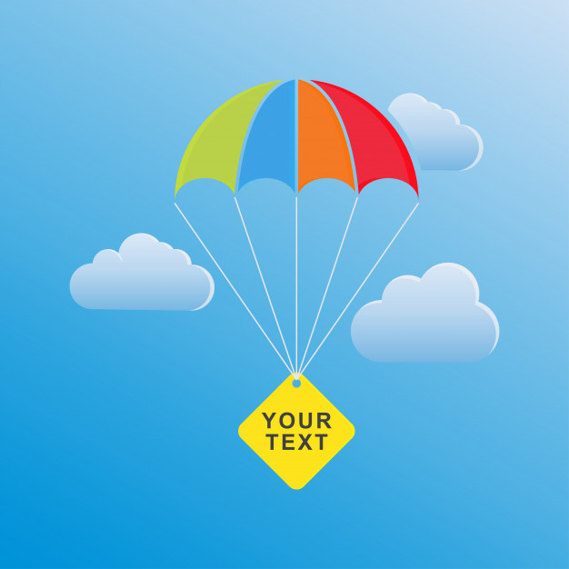 626x626 Parachute Template Vector Premium Download