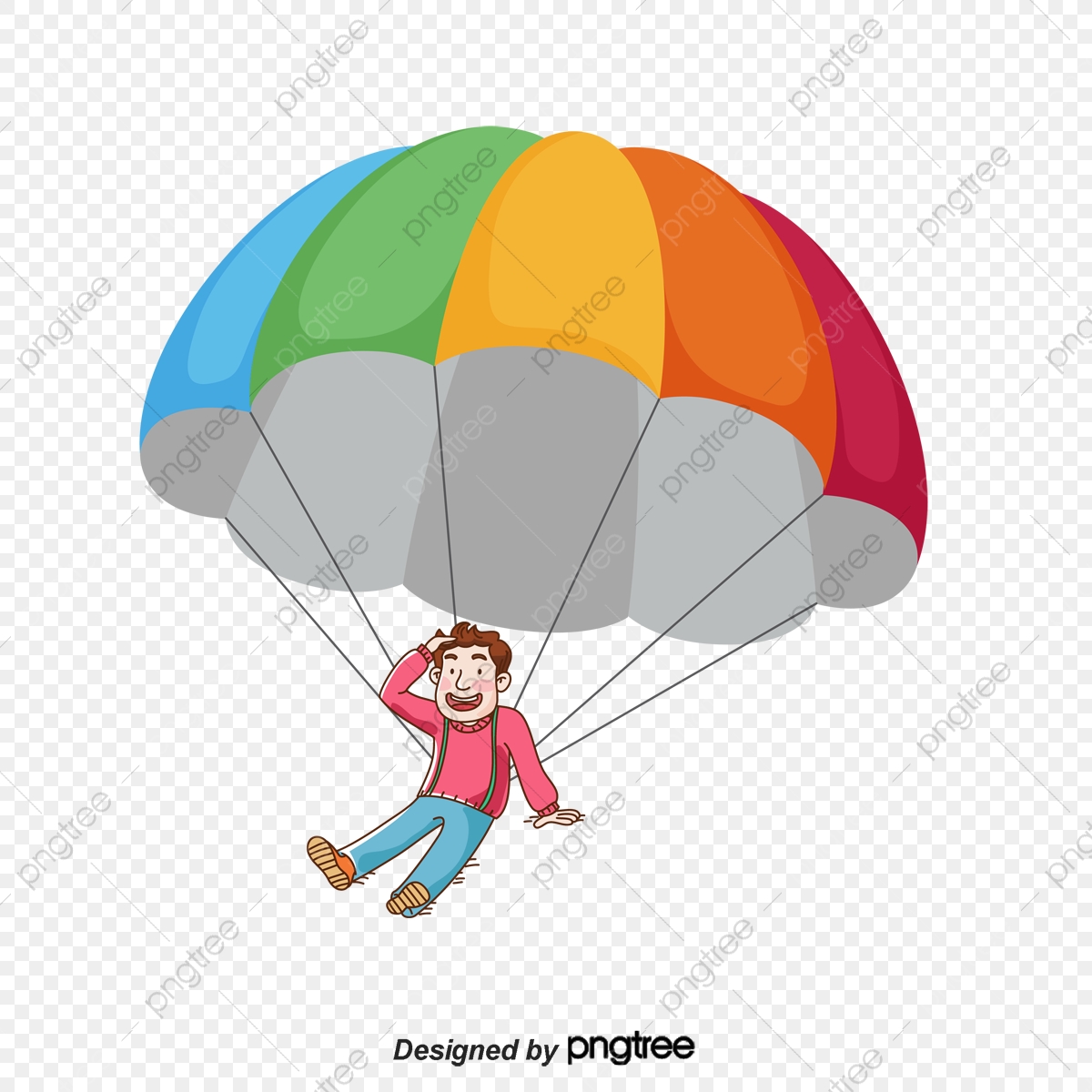 1200x1200 Skydiving Boys, Vector, Parachute Png And Vector With Transparent
